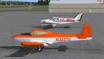 FSX North American Navion Rangemaster orange and white repaint textures N3957E Textures 